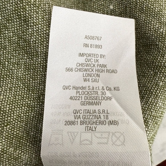 Susan Graver pure linen blend button front dress XLP - Picture 7 of 8